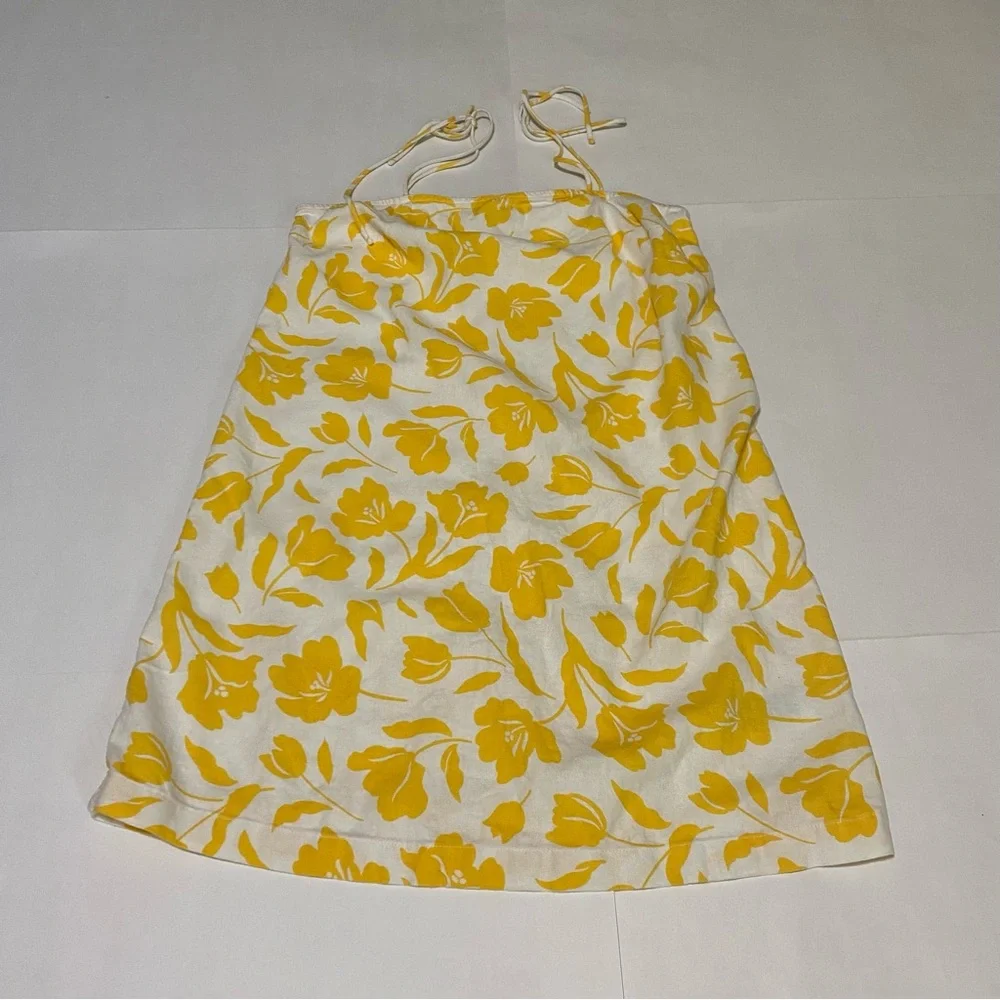 ❤️Old Navy Floral And White Yellow Women’s Sun Dress - Picture 2 of 5